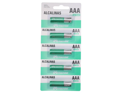 Pila Alcalina AAA Matrotel Pack 5u