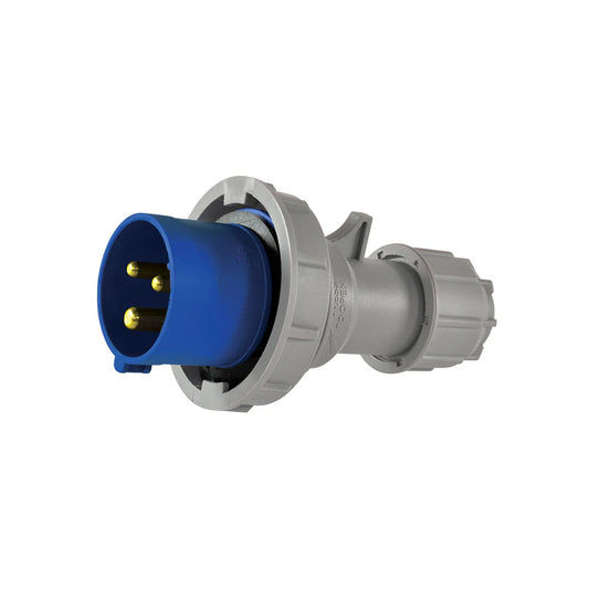Enchufe Macho Volante Industrial 220V 2P+T 16A IP44