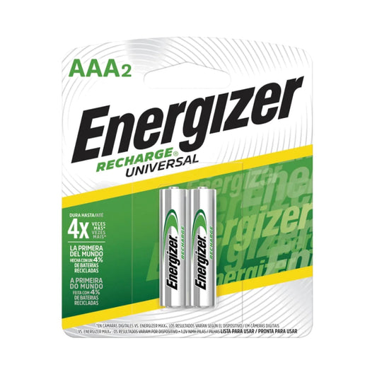 Pila Recargable AAA Energizer 700mAh 2 unidades