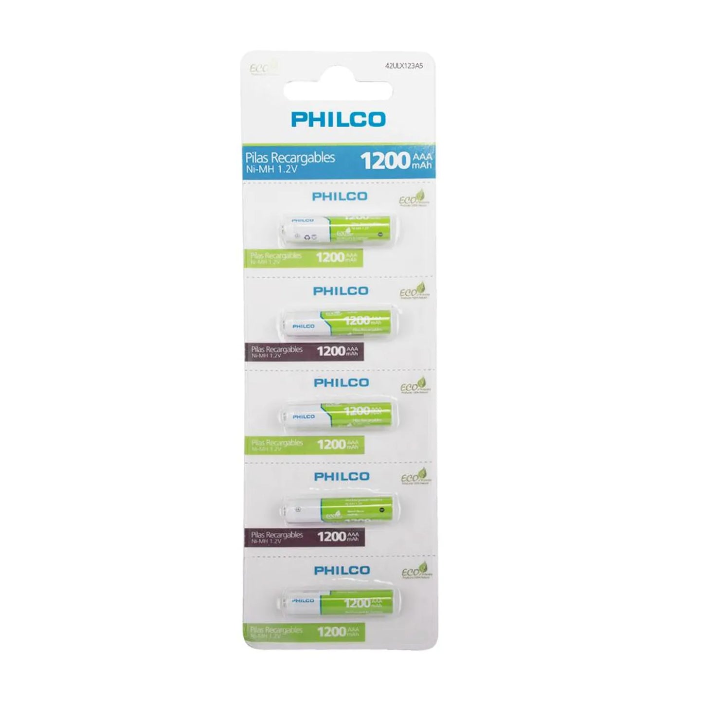 Pila Recargable AAA Philco 1200mAh Blíster 6u