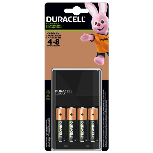 Cargador de pilas 4 unidades AA/AAA Duracell (incluye 4 pilas AA)